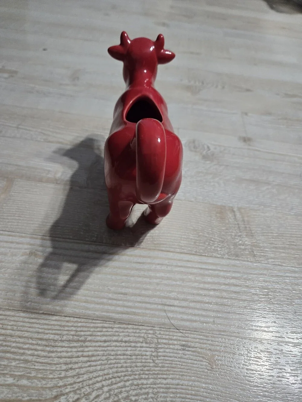 Food Network Red Stoneware Cow Creamer